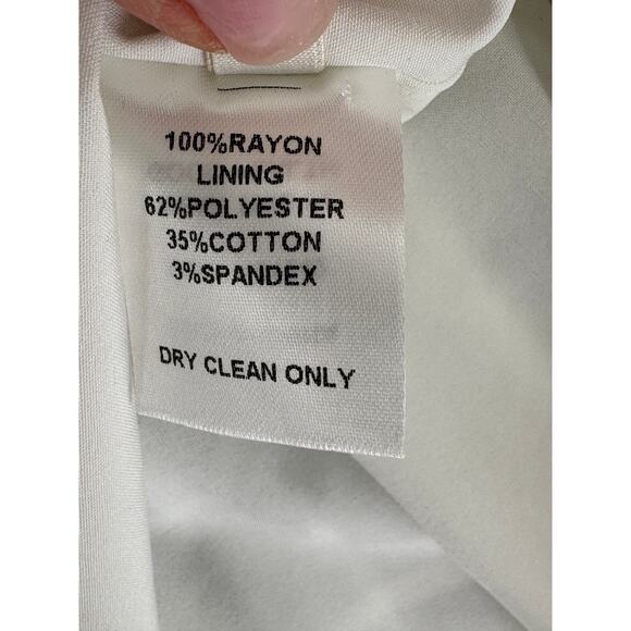 Rachel Antonoff White Mod Floral Dress Sleeveless Black Blue Flowers 10 - Picture 10 of 11